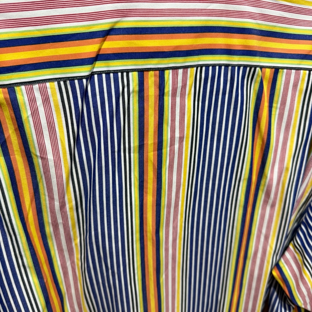 Polo Ralph Lauren Westerton Striped Button Up Shirt XL Multicolor Preppy Retro - Picture 12 of 12